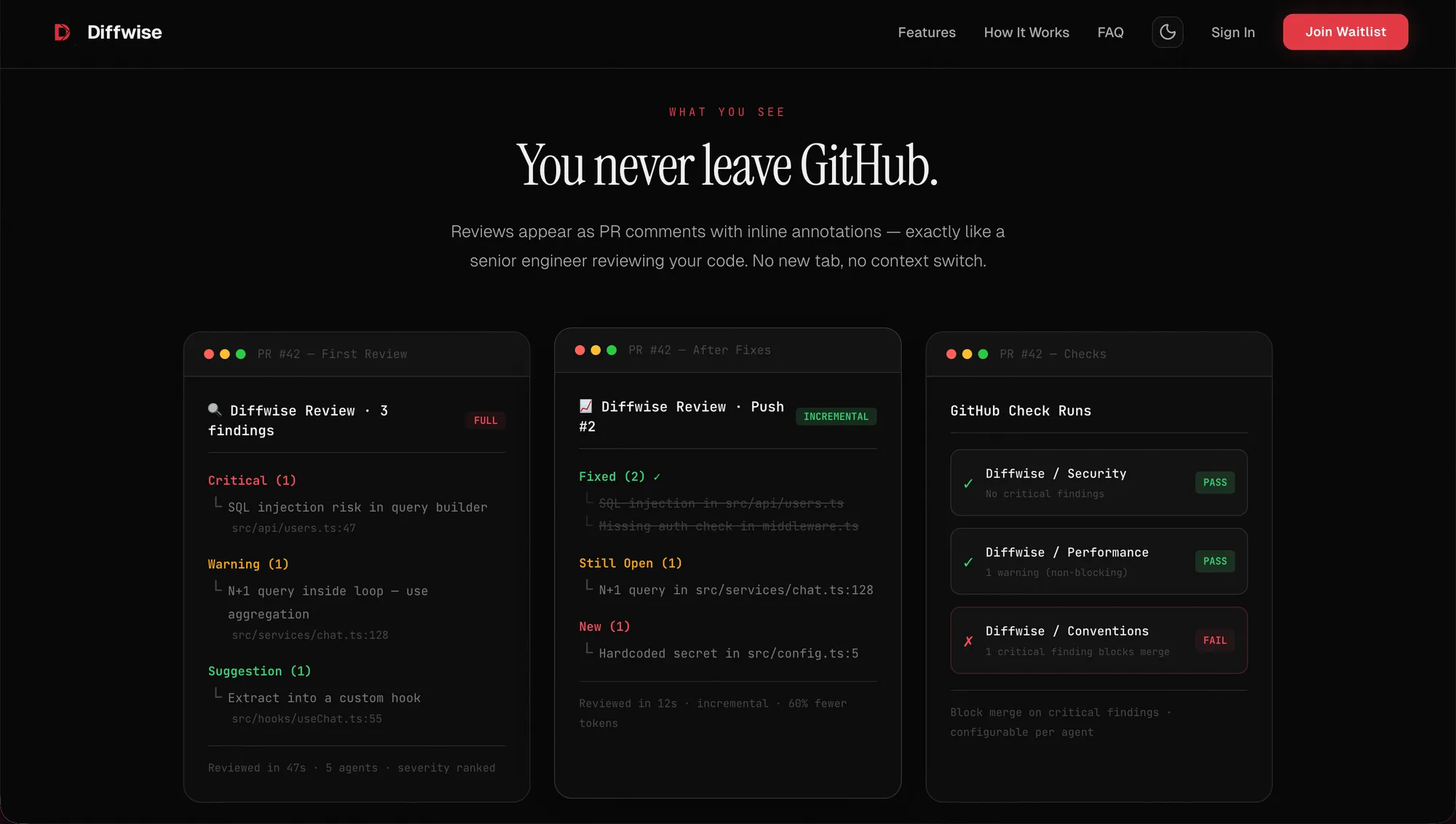 Diffwise — PR Review