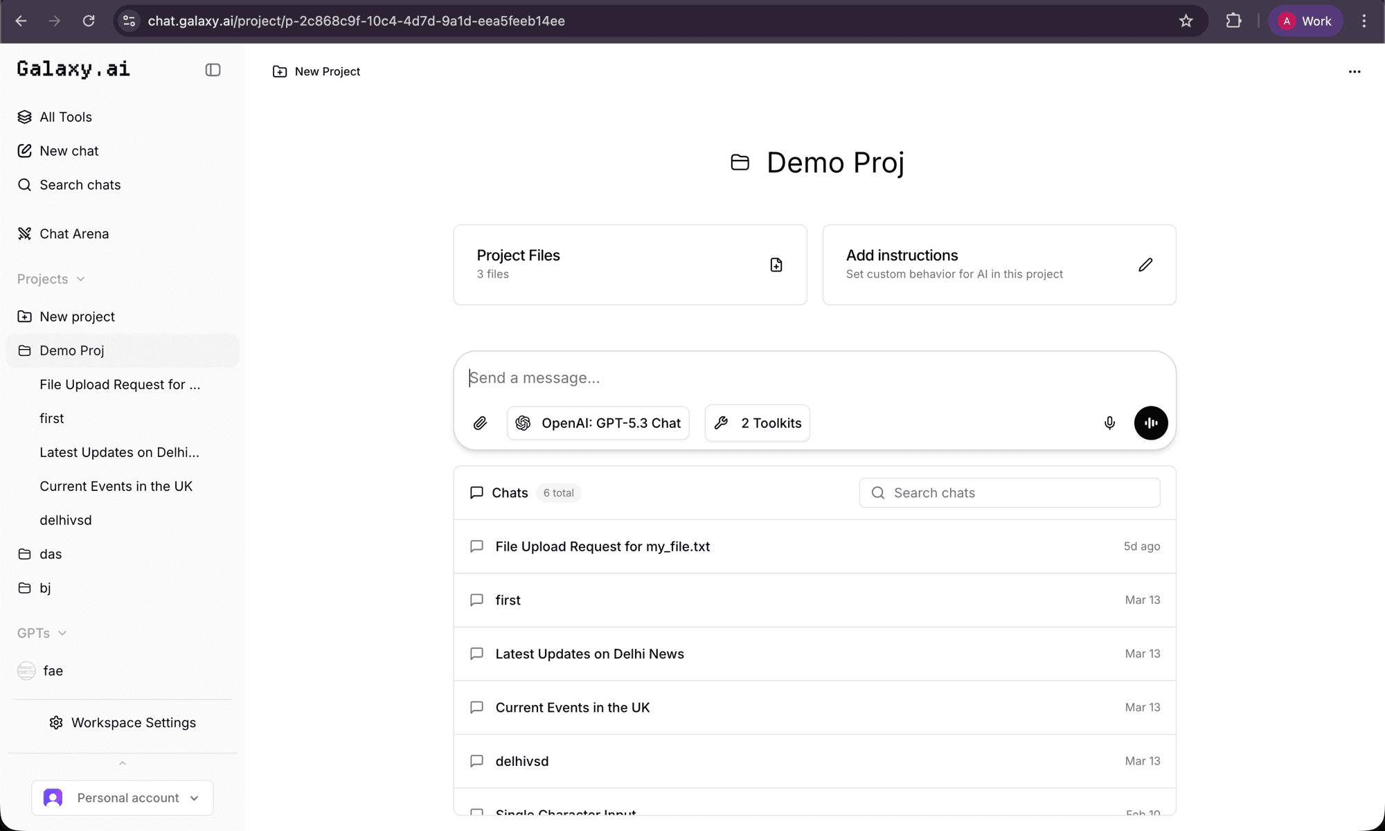 Galaxy AI — Projects
